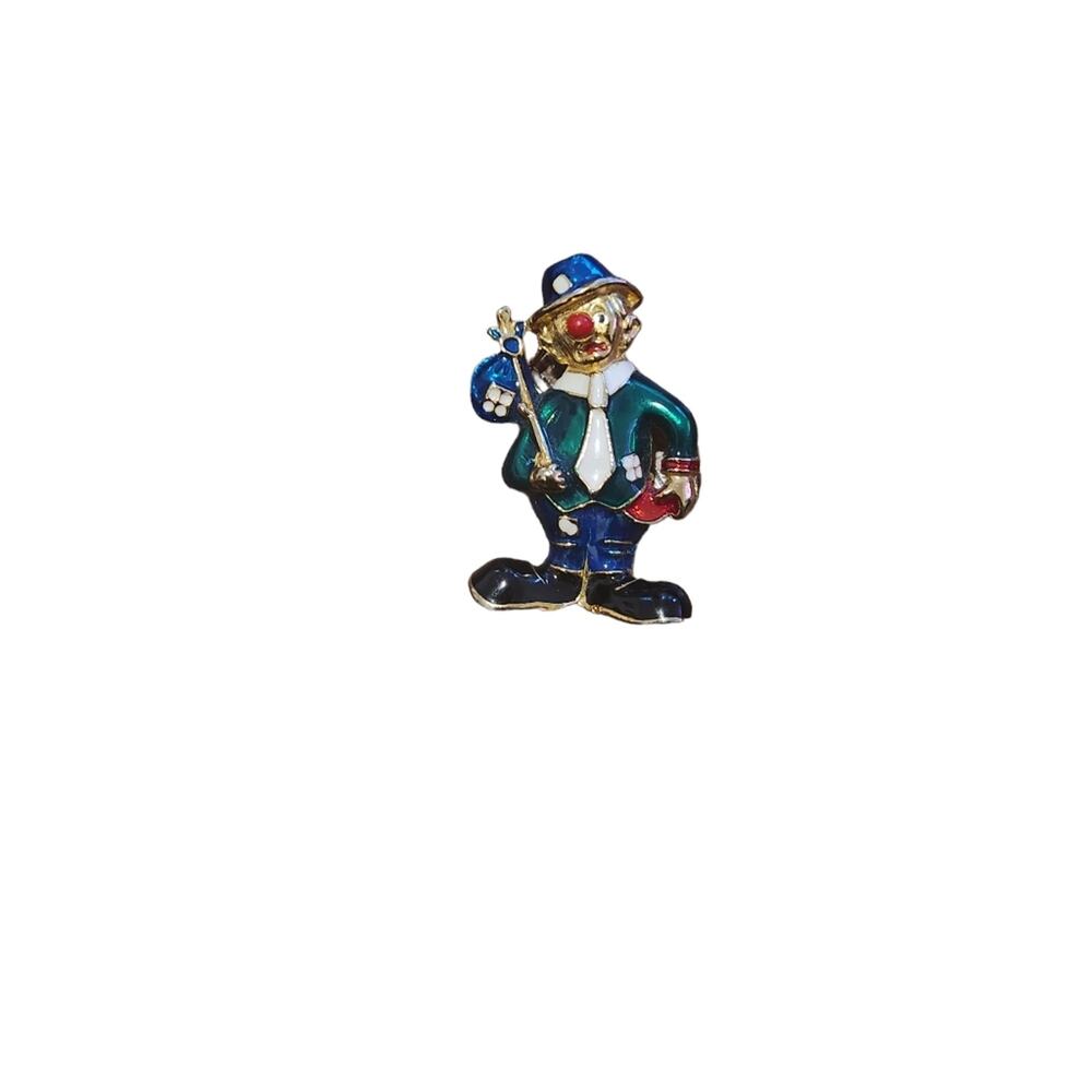 Clown brooch